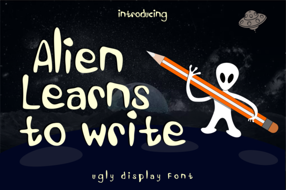 Alien Learns to Write: A Unique Display Font for Brands