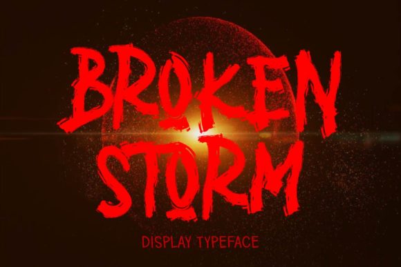 Broken Storm: The Display Font for Bold Campaigns