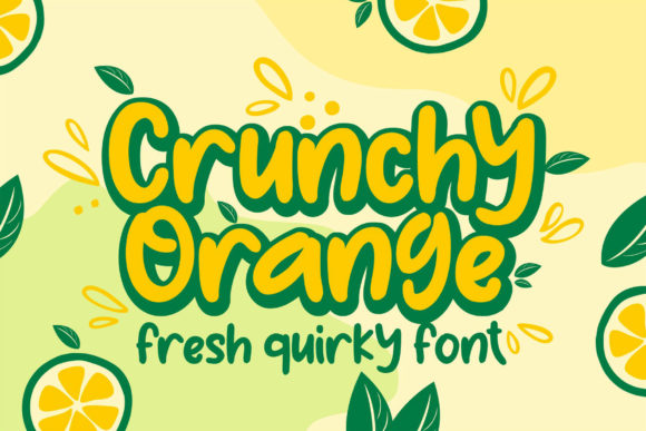 Crunchy Orange: A Bold Display Font for Makers