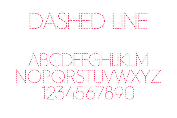 Dashed Line: A Unique Display Font for Web Design