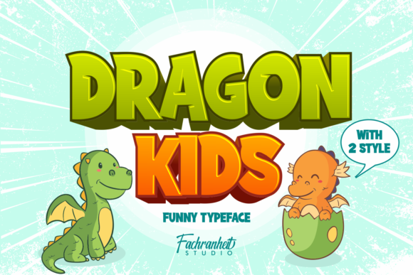 Dragon Kids: A Bold Display Font for Web Design