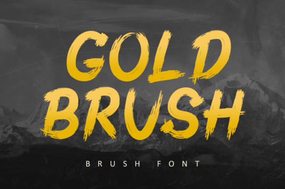 Gold Brush: A Bold Display Font for Editorial Impact