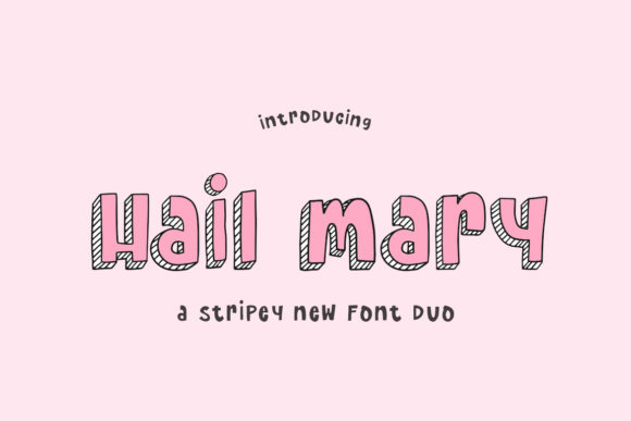 Hail Mary: A Bold Display Font for Your Brand