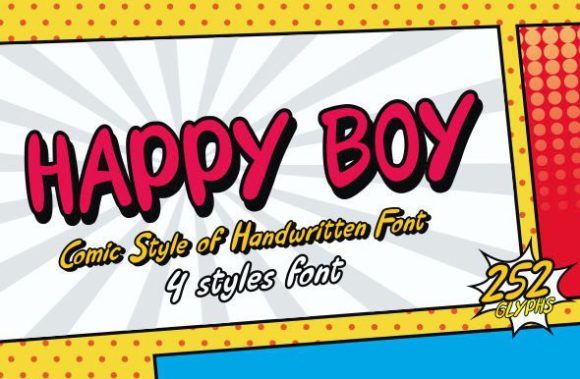 Happy Boy: A Playful Display Font for Web Design