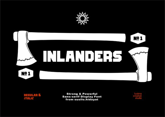 Inlanders: A Bold Display Font for Editorial Design