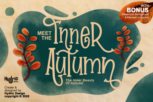 Inner Autumn: A Unique Display Font for Brand Identity