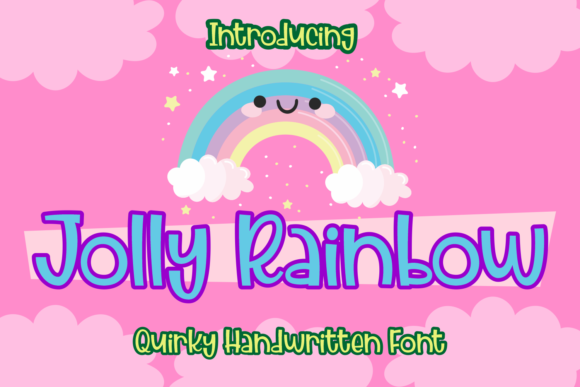Jolly Rainbow: A Colorful Display Font for Creative Layouts