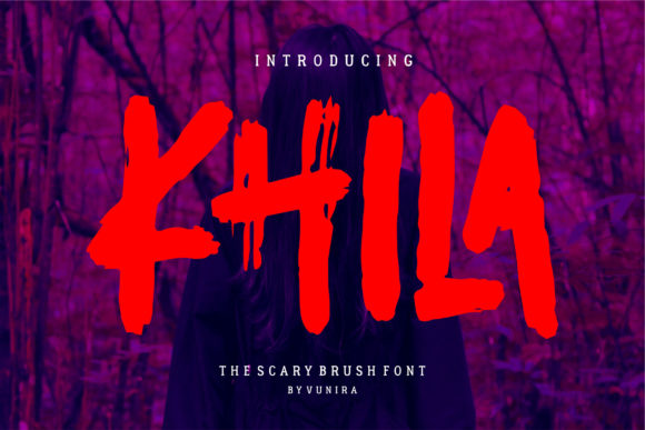 Khila: A Spooky Display Font for Memorable Branding