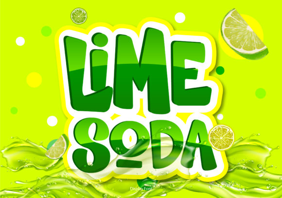 Lime Soda: A Bold Display Font for Editorial Design