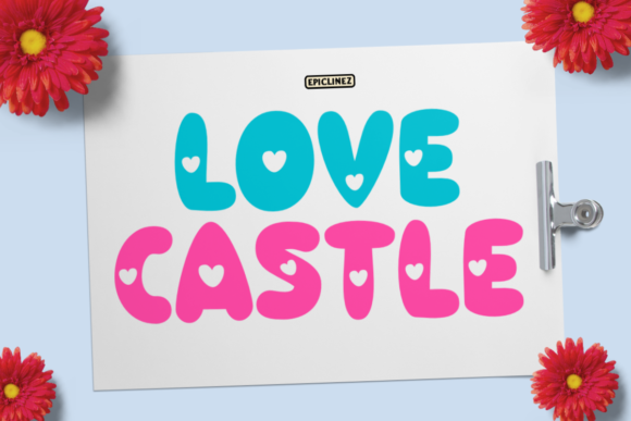 Love Castle: A Playful Display Font for Editorial Design