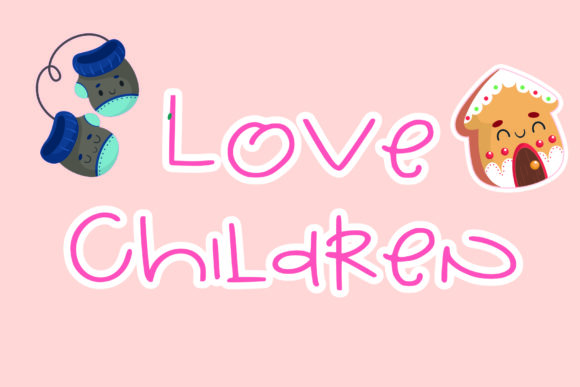 Love Children: A Whimsical Display Font for Joyful Design
