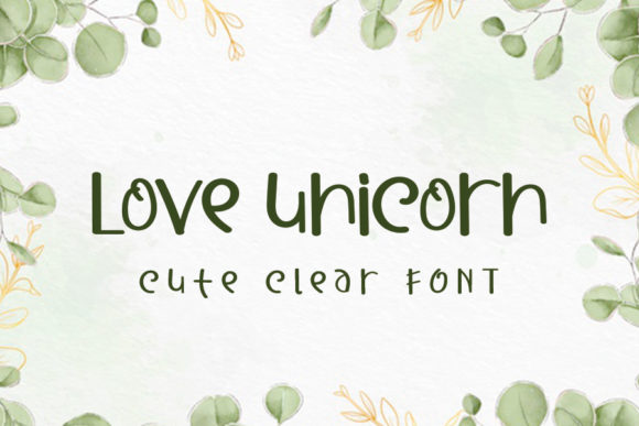 Love Unicorn: A Modern Display Font for Web Design