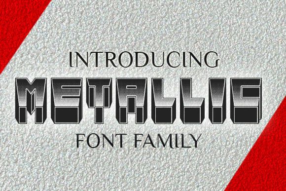 Metallic: A Premium Display Font for Bold Marketing
