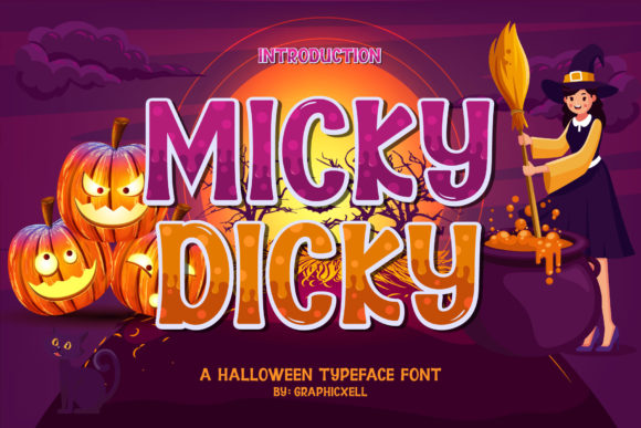 Micky Dicky: A Bold Display Font for Halloween Campaigns