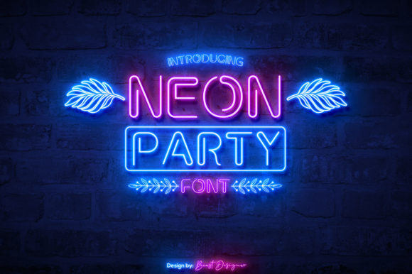 Neon Party: The Ultimate Display Font for Campaigns