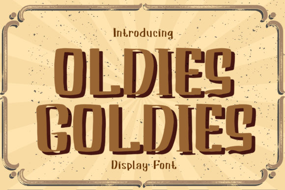Oldies Goldies: A Whimsical Display Font for Web Design