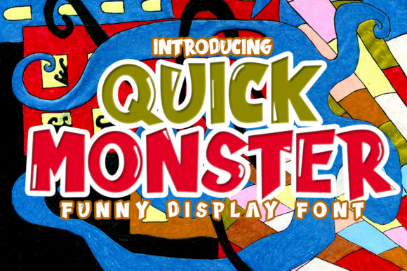 Quick Monster: A Playful Display Font for Brand Identity