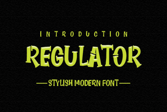 Regulator: A Bold Display Font for Brand Identity