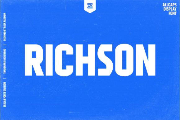 Richson: A Bold Display Font for Modern Web Design