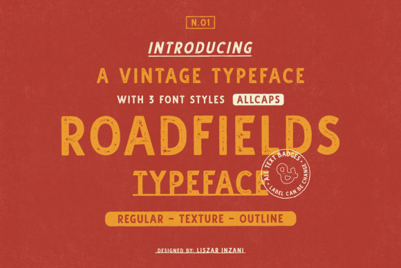 Roadfields: A Bold Display Font for Editorial Design