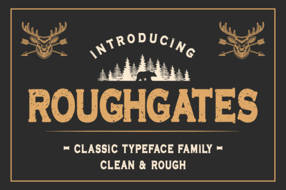 Roughgates: A Bold Display Font for Campaigns