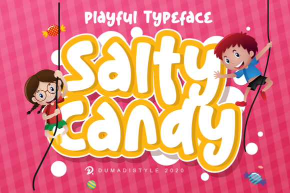 Salty Candy: A Cheerful Display Font for Web Design