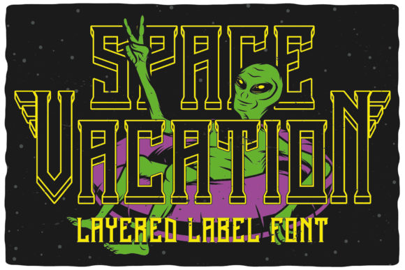 Space Vacation: A Bold Display Font for Editorial Design