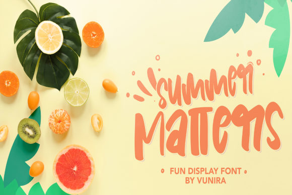 Summer Matters: A Display Font for Marketers