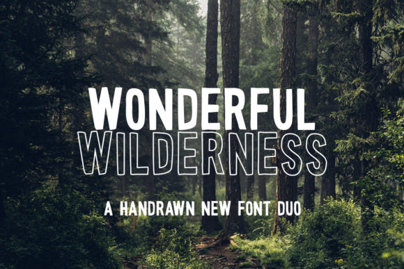 Wonderful Wilderness: A Bold Display Font for Editorial Design